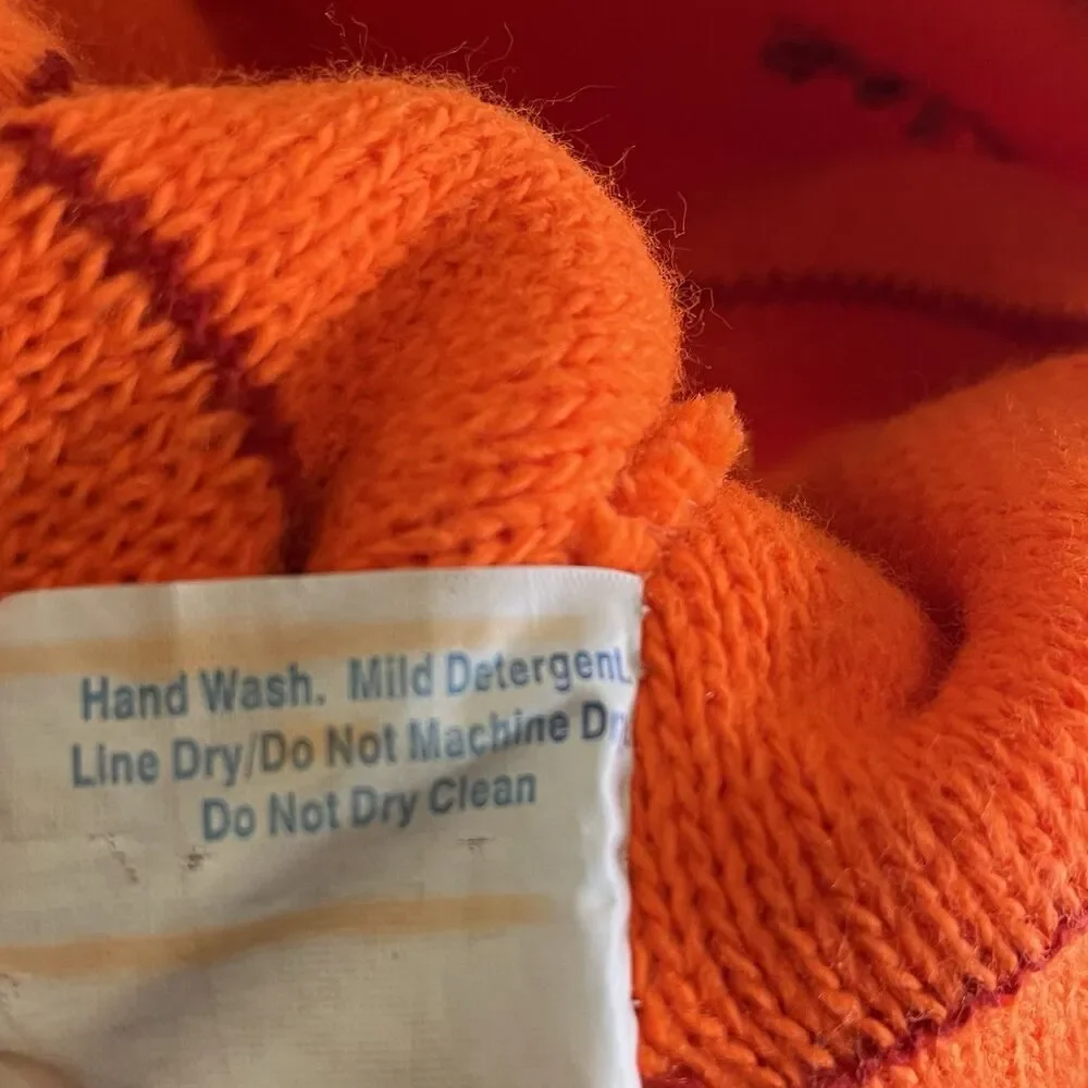 Neon Orange Beanie Hunter Hunting Salmon Run Hiking Hi Vis Outdoor Fishing